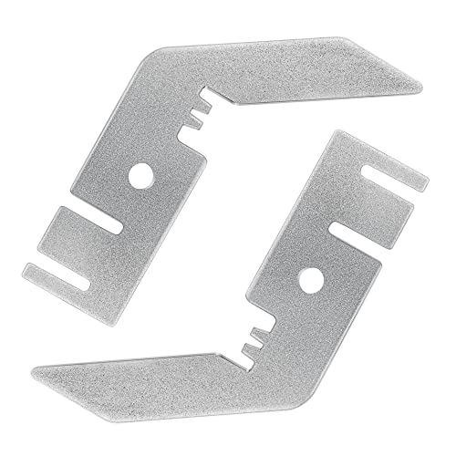 ZhouDaShu Double Crossbar Hanger, Crossbar Valance Hangers for Pipe and Drape Backdrop Stand?Layered Draping?Wedding?Parties?Events?Photo Backdrop Drapes Stand?Double Curtain Rods,2 PCS