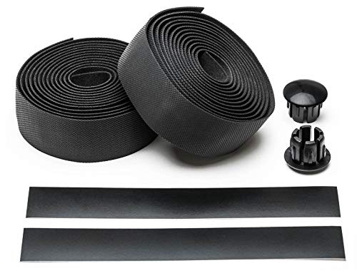 IMEZI(イメジ) ハンドルバーテープ(黒)エンドテープ/エンドキャップ付