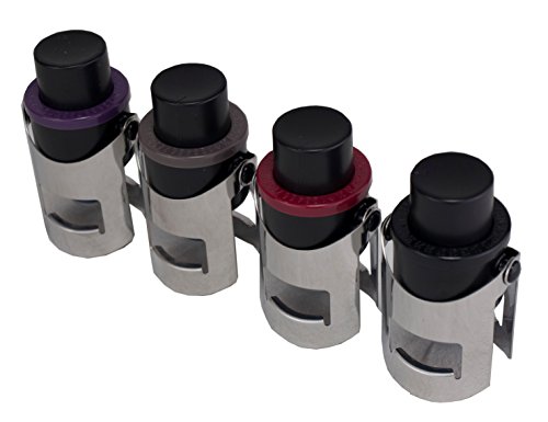 Expovinalia rtav602 Lot de 4 Bouchons pour Bouteille de cava Gris 8 x 4 x 4 cm Cover