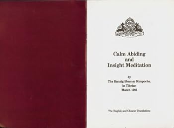 Zhi jing yu wu shang si wei xiu / Calm Abiding and Insight Meditation [Bilingual - Chinese & English)