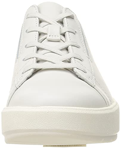 Clarks Layton Lace, Sneaker Donna, White Leather