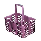 Gies Flaschenträger für 6 Flaschen, BPA frei rot - Made in Germany, Brombeere, 30,5 x 21 x 31 cm