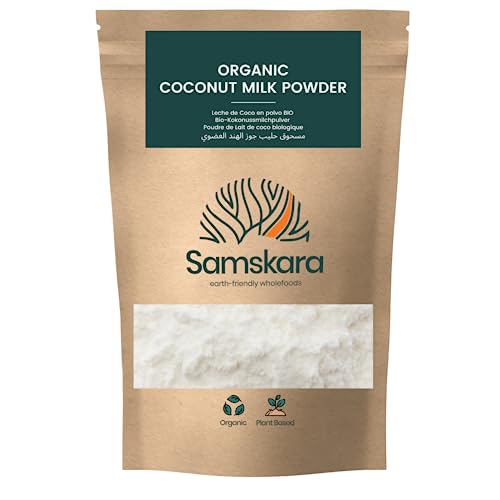 Leche de Coco en Polvo Pureza COCO | Orgánica BIO | Vegana y Sin Azúcar | Ideal para Cocinar | Alternativa a la Leche de Almendras en Polvo | Leche de Coco Sin Gluten Samskara (2kg)