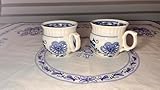 Zwiebelmuster Generisch 2 Stk. Zwiebelmuster Porzellan Becher mit Henkel, aus der Tschechoslowakei