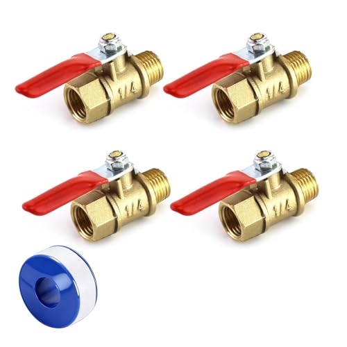 csjzzt Ball Valve, 4-Piece Set 1/4