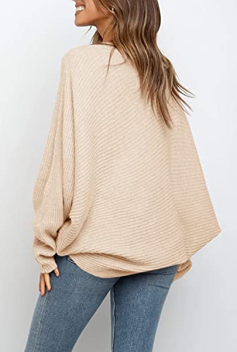 Image of Mafulus Womens Oversized Sweater Fall Winter Slouchy Pullover Jumper Tops