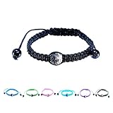 ★ Geflochtenes ARMBAND mit Mulitkristall-Kugel in 7 verschiedenen Farben - absoluter Hingucker - extrem stylisch und angesagt ★