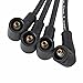 AutoPart T ST-4129 7mm Ignition Spark Plug Wire Set, Set of 4, for Volkswagen 2001-2005 Beetle/ 2001-2007 Golf/ 2007-2010 Golf City/ 2001-2005 Jetta, L4, 2.0L, 121cid