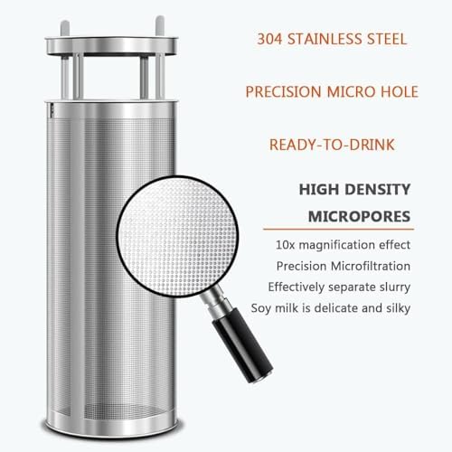 Commercial Soy Milk Machine 18L - Automatic Stainless Steel Grinder with Slag Separation for Canteens & Grain Milk, Efficient Soybean Processing, Durable & Easy to Use