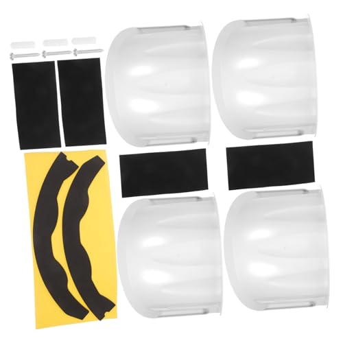 Carcasa Impermeable de Cámara Exterior Kit de 4 Viseras Antirreflejos para CCTV sin Cortes de Señal