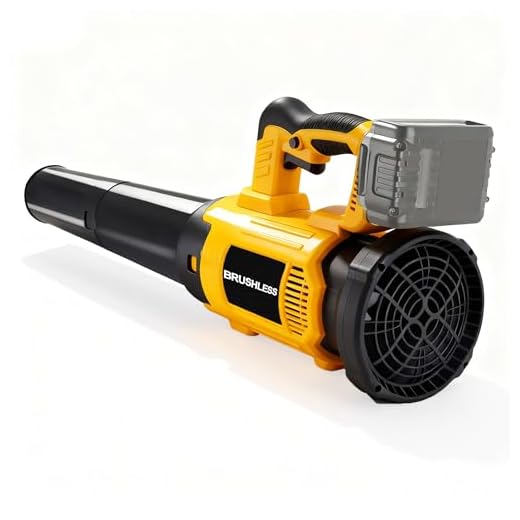 Brushless Cordless Leaf Blower for Dewalt 20V Battery 650CFM Electric Handheld Leaf Blower Built-in Protection Device, Variable Speed, Turbo Mode, for Driveway Lawn Care, Yard, Snow(Tool ONLY)