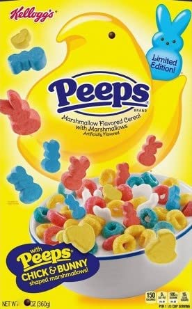Kellogg's Peeps Marshmallow Flavored Cereal Limited Edition, 8 oz.
