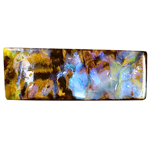 Opale naturelle loose gemme koroit australie boulder multicolore 23 x 9 mm