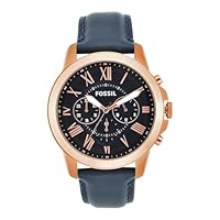 FOSSIL Men's FS4835IE Chronograph Quartz Blue Watch