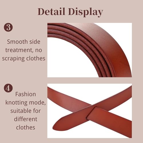 Soft Bow Tie Genuine Leather Belts Fashion Wrap Waist Belt for Women Jeans and Dresses4