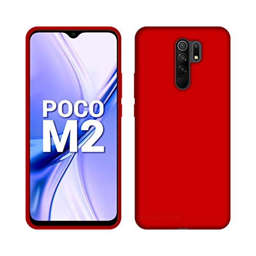 Image of Case Creation Luxurious OG Series for Redmi 9 Prime Case Cover,Anti-Dirty Slim Case Frosted Matte Cute Candy TPU Raised Bezel (Splash of Color) Back Cover for Xiaomi Redmi9 Prime - Glamour Red
