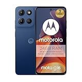 Motorola Moto g15 24GB (8G+16GB RAM Boost)/512GB Azul, España, Pantalla de 6,72” FHD+, Sistema de cámaras de  MP y Objetivo Ultra Gran Angular, Batería 5100 mAh, Carga TurboPower, Soft Luxe