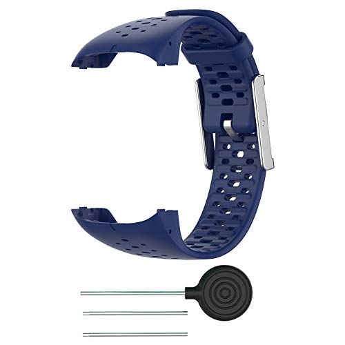 Correa de silicona para reloj compatible con Polar M400 / M430, correa de silicona para muñeca, correa de reloj con cierre, pulseras compatibles con Polar M400 M430, correa de reloj inteligente