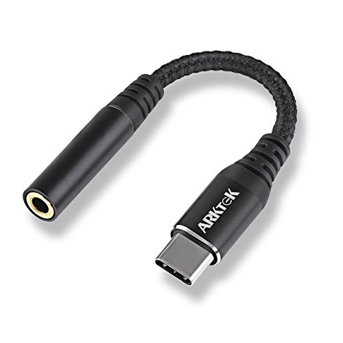 USB C to 3.5 MM Audio Adapter - ARKTEK USB C to Headphone Jack Hi-Res DAC Adapter, Support 24 Bit / 96 KHz Sound Enhancer for Pad Pro 2018 to 2020 Pixel 4 S20 Note 10 OnePlus 7T and More