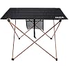 G4Free Ultralight Folding Camping Table Portable Roll Up Camp Tables with Carry Bag for Outdoor Camping Hiking Picnic