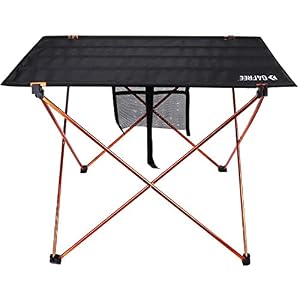 G4Free Ultralight Folding Camping Table Portable Roll Up Camp Tables with Carry Bag for Outdoor Camping Hiking Picnic