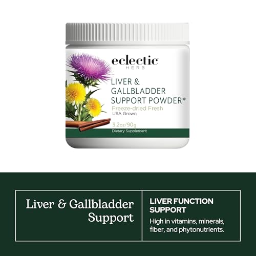 Eclectic Herb - Liver & Gallbladder Support Powder | Silymarin Supplement | Milk Thistle, Dandelion, Beet Root | Natural, Vegan, Non-GMO, Gluten Free (3.2 oz | 90 g) - Thumbnail 3