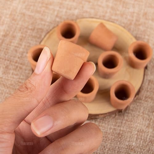 Mini pots de fleurs en terre cuite pour d&eacute;coration de table - 4