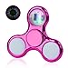 ハンドスピナー光る 18種類の鮮やかな絞り ハンドスピナー よく回る ハンドスピナー 子供 小さめ 大人ストレス解消 スピン ウィジェット