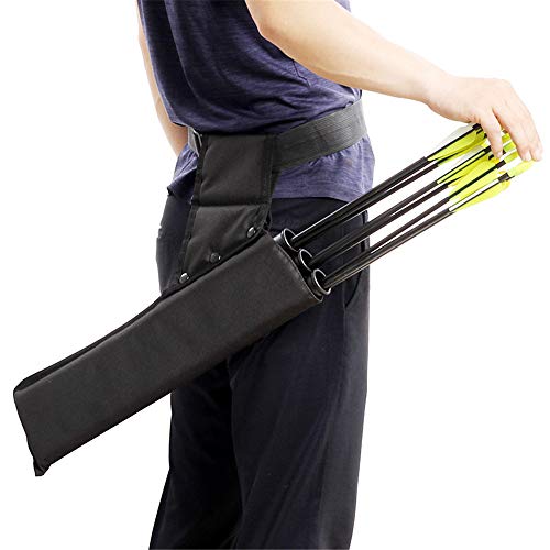 XQK 3 Tubos Tiro con Arco Carcaj Flechas Soporte Arco Bolsa De Transporte Correa De Correa Ajustable Accesorios De Caza para Bosque Al Aire Libre...