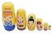 Konrisa Nesting Dolls for Girls 6pcs Princess Hand Painted Figurines in Silk Skirt Matryoshka Nesting Dolls Wooden Stacking Toys New Year Birthday Party Decoration