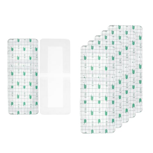 Duschpflaster Wasserfest Groß 10x25cm - Wasserfestes Pflaster Transparent mit Wundschutz, Atmungsaktivem PU-Film, Sanft zur Haut - Wundpflaster wasserdicht nach OP, Ideal zum Schwimmen & Tattoo Pflege