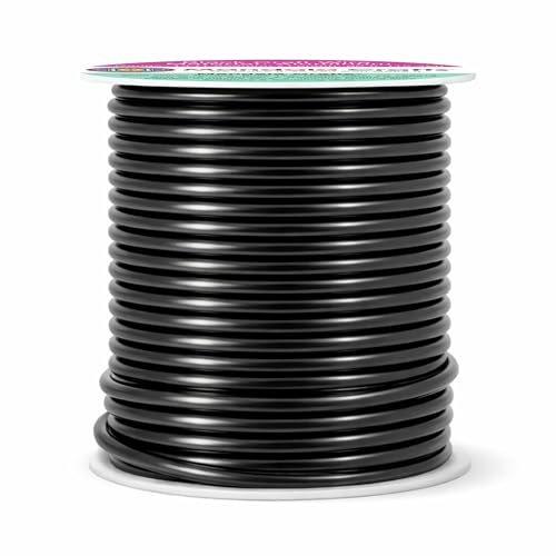 Image of Mandala Crafts 13 Gauge Black Anodized Aluminum Craft Wire, 60 FT | Colored, Flexible, Bendable, for Bonsai, Armature, Sculpting, Wire Wrapping, Jewelry Making, Weather & Tarnish Resistant