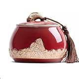 AYCDL Lata De Té, Lata De Té, Latas De Té De Cerámica, Latas Selladas, Latas Vacías, Cajas De Té para El Hogar, Latas De Almacenamiento De Té Chino, Latas De Almacen