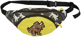 TENDYCOCO Kids Fanny Pack Cute Cartoon Dinosaur Waist Bag Chest Pouch Bumbag for Toddlers Teens-Yellow