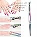 Hiiooweiyi Nail Clip Tool Keratin Pushing Hands Stainless Steel Nail Shaping Tweezers X-shaped Multi Functional Art Clip Trimmer (Multicolour)