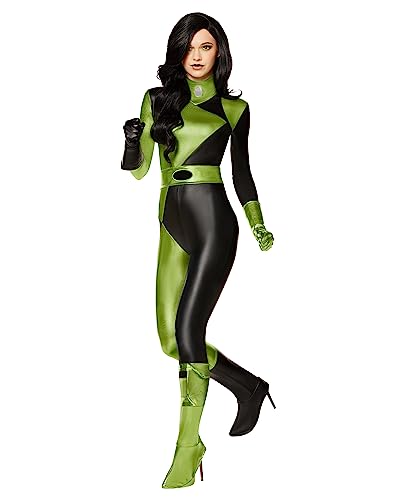 Spirit Halloween Kim Possible Adult Shego Costume - M | Officially Licensed | Disney