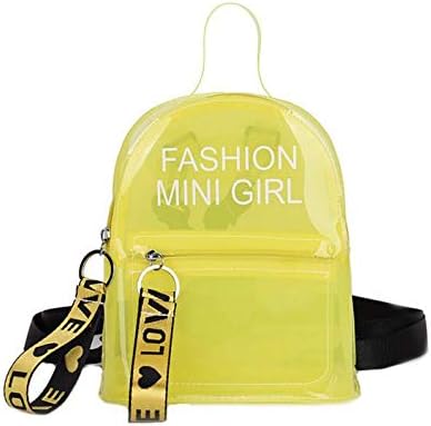 Amazon Flower Seaクリアバッグ レディース リュック 2way ビニールバッグ海 プール 透明バッグ ショルダーバッグ ビーチバッグ Bag レジャー 温泉バッグ 防水 イエロー Flower Sea ショルダーバッグ