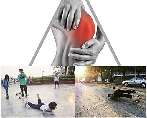 QUUPY Adult Knee Pads Elbow Pads Wrist Guards Protector 6 in 1 Protective Gear for Ice Roller Skating Cycling Riding Scooter Skateboard Light Weight Adjust Wraps