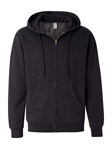 Independent Trading Co. Midweight Zip Hood Sweatshirt SS4500Z-ChrclHth-XL