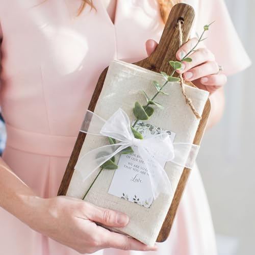 Set de regalo para anfitriona boda con tabla de cortar 6 piezas miniatura 5