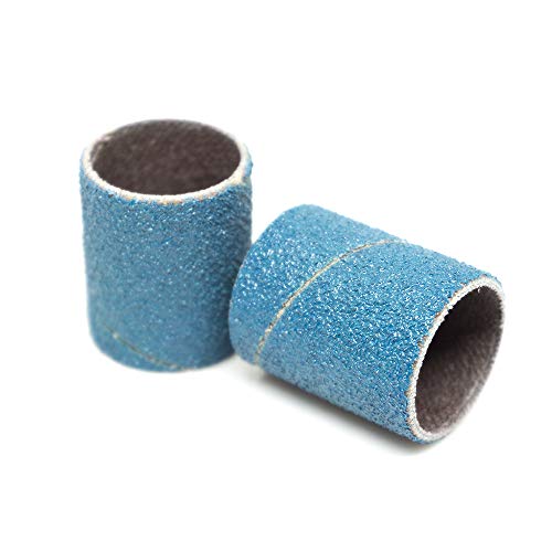 Benchmark Abrasives 3/4” X 1” Zirconia Abrasive Spiral Band Sleeves For Deburring Sanding Blending Polishing On Ferrous Metals, Copper, Wood, Plastic, Fiberglass (10 Pack) - 80 Grit #TOP1
