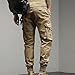 JEsilunmaMY Men's Spring Cargo Slacks Multi-Pocket Outdoor Stretch Jogger Pants Athletic Workout Straight Lounge Trousers (Khaki,31)