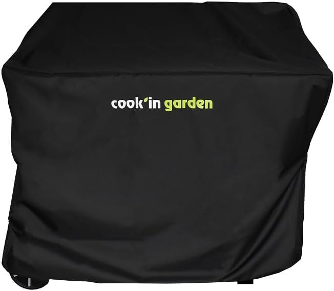 Cook'in Garden - Housse Imperméable et Déperlante pour Barbecue & Desserte, 120 x 65 x 90 cm, Protection Extérieure Face aux UV, Fixation Facile avec...