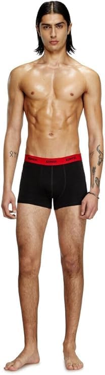 Diesel Men’s Stretch Cotton Boxer Briefs 3-Pack – Logo Waistband, Damien-Utlt - Image 2