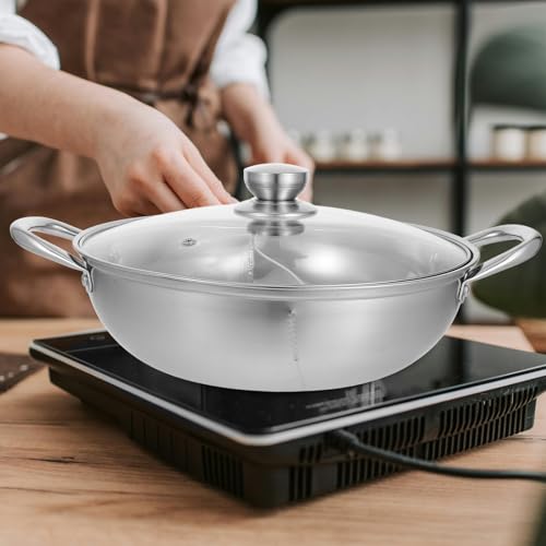Marmite Fondue Chinoise Double Goût Facile à Nettoyer sans Rouille - 8