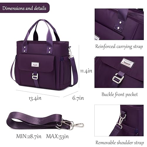 Bolso tote mediano para mujer impermeable de nylon miniatura 5