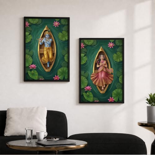 Image of Suneree Traditional Indian Wall Art - Set of 2 (ART 21, 10x13 INCHES)