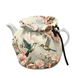 ZUXONGSY Hummingbird Tea Cozy for Teapot Insulated Rose Hibiscus Tea Pot Cozy for Keeping Warm for Gift Cup...