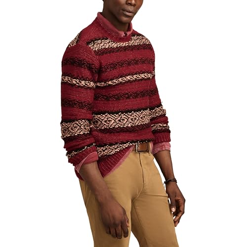 Lucky Brand Men's Fair Isle Jacquard Crew Neck Sweater3