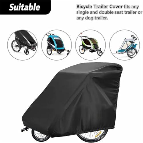 Couvercle de remorque de vélo imperméable en bâche robuste pour protéger vos transports